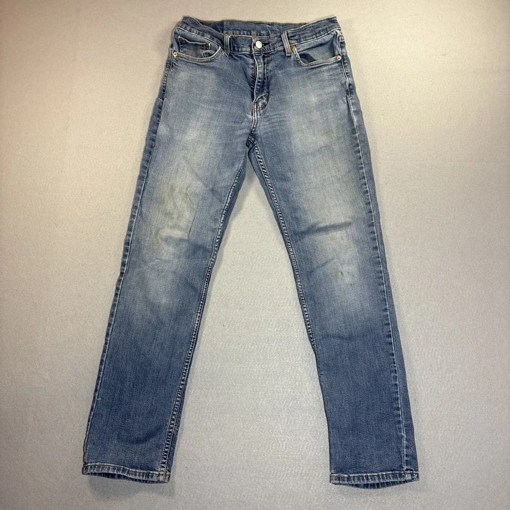 Levis 511 Jean Men 32x32 Denim Slim Straight Flex Stretch Mid Rise Cotton Blend